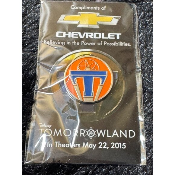 Disney Chevrolet Tomorrowland Movie 2015 Lapel Pin Advertise Promo NIP - Picture 2 of 7